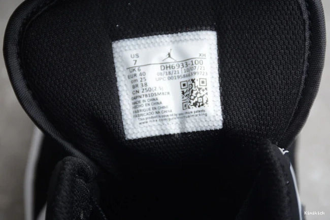 1765 mid white jordan black AllSeason diamond 1 air dh6933- 0619
